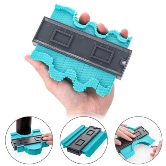 Çok Fonksiyonlu Plastik Kontur Ölçüm Cihazı Ahşap Fayans Şekillen