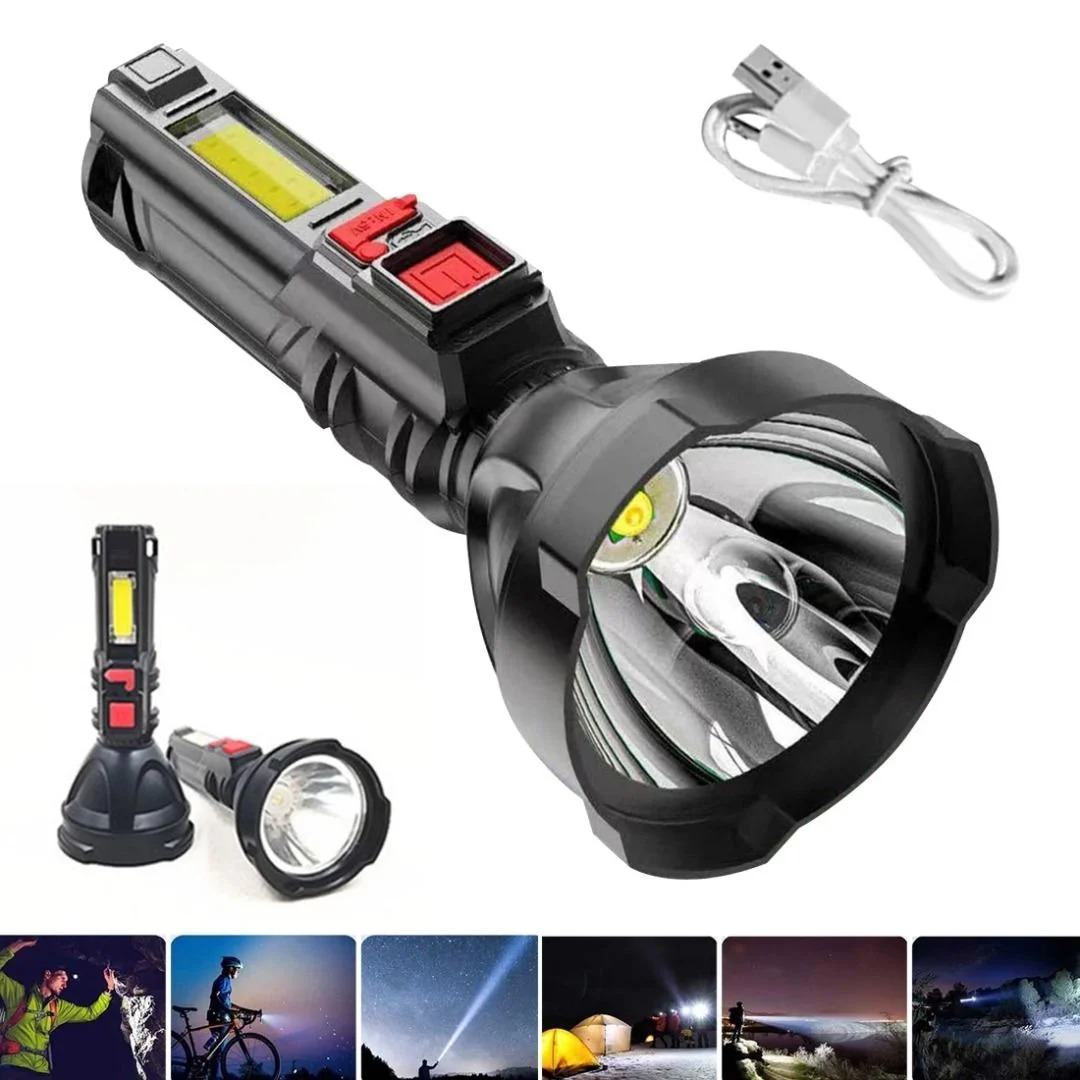 Çok Fonksiyonlu Şarjlı El Feneri USB Şarjlı HS31 Çok Fonksiyonlu Şarjlı El Feneri USB Şarjlı HS31