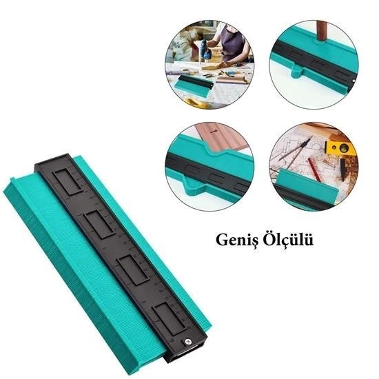 Çok Fonksiyonlu Plastik Kontur Ölçüm Cihazı Ahşap Fayans Şekillen