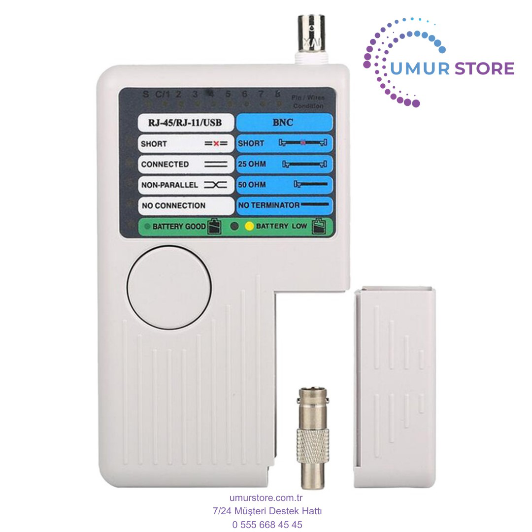 Çok Fonksiyonlu Ağ Kablosu Test Cihazı Cat5 Cat6 Telefon Test Cih