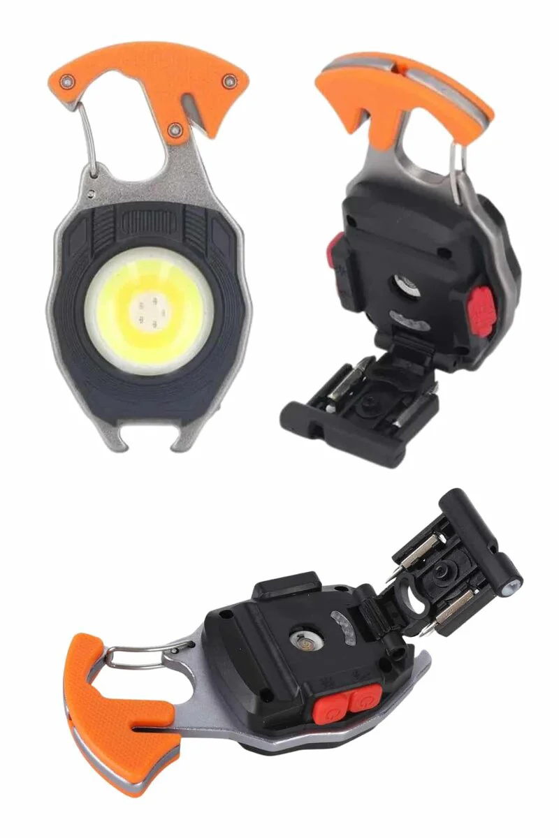 Çok İşlevli Acil Durum Işığı USB Şarjlı Cep Feneri - 7 Modlu LED Lamba