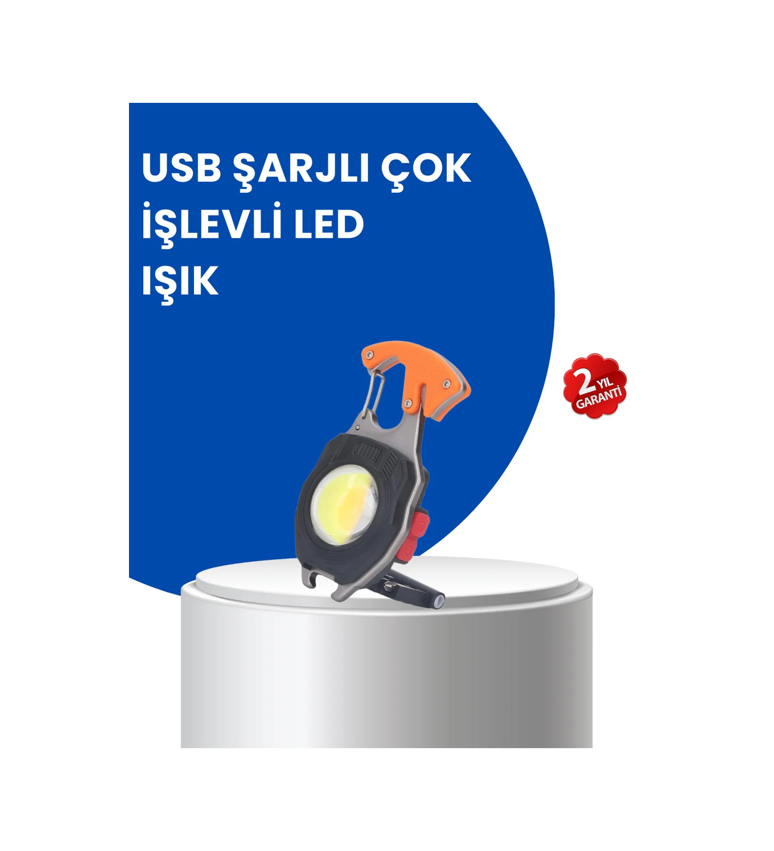 Çok Modlu Led Işıklı Pratik Anahtarlık - Lisinya Diğer