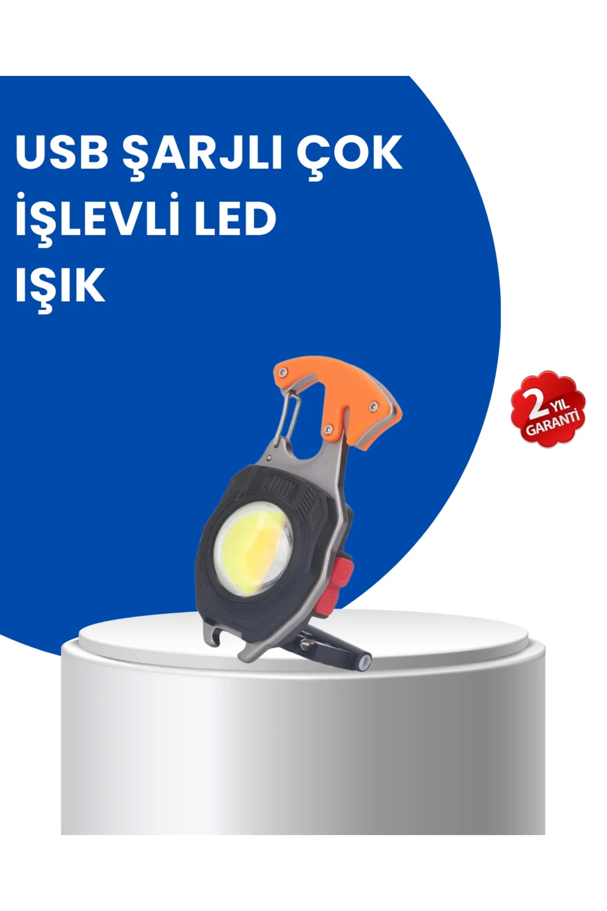Çok Modlu Led Işıklı Pratik Anahtarlık