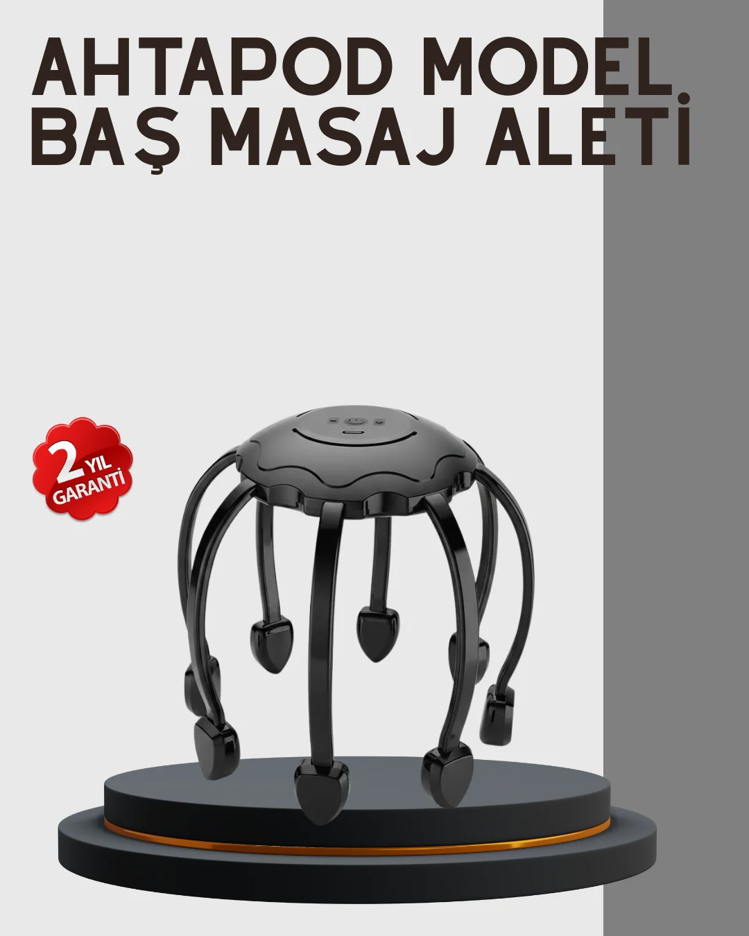 Çok Noktalı Elektrikli Kafa Masaj Cihazı 3 Modlu Rahatlatıcı Masaj