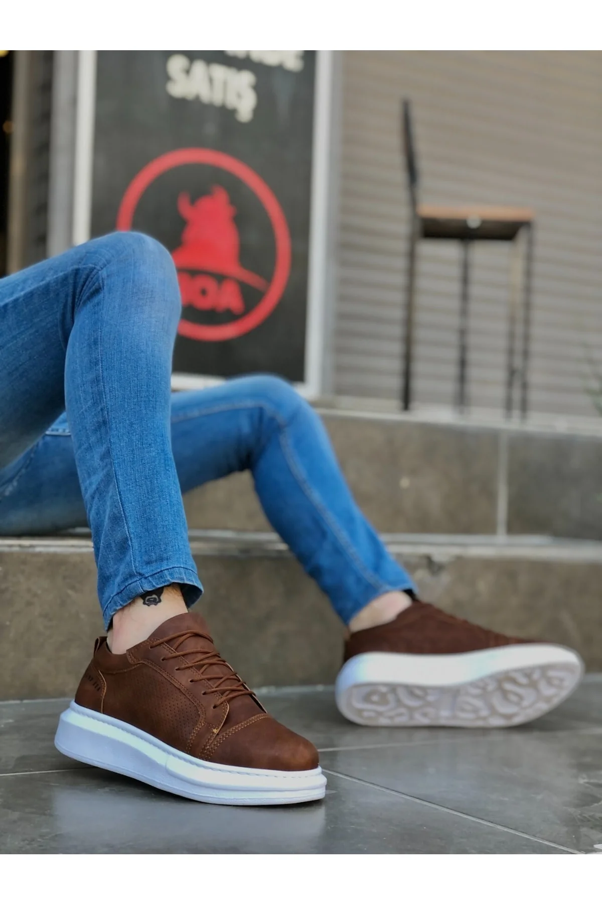 Çok Renkli - Ba0548 Boa Kalın Yüksek Taban Taba Beyaz Bağcıklı Spor Erkek Ayakkabı Fiyatı, Yorumları ve Özellikleri