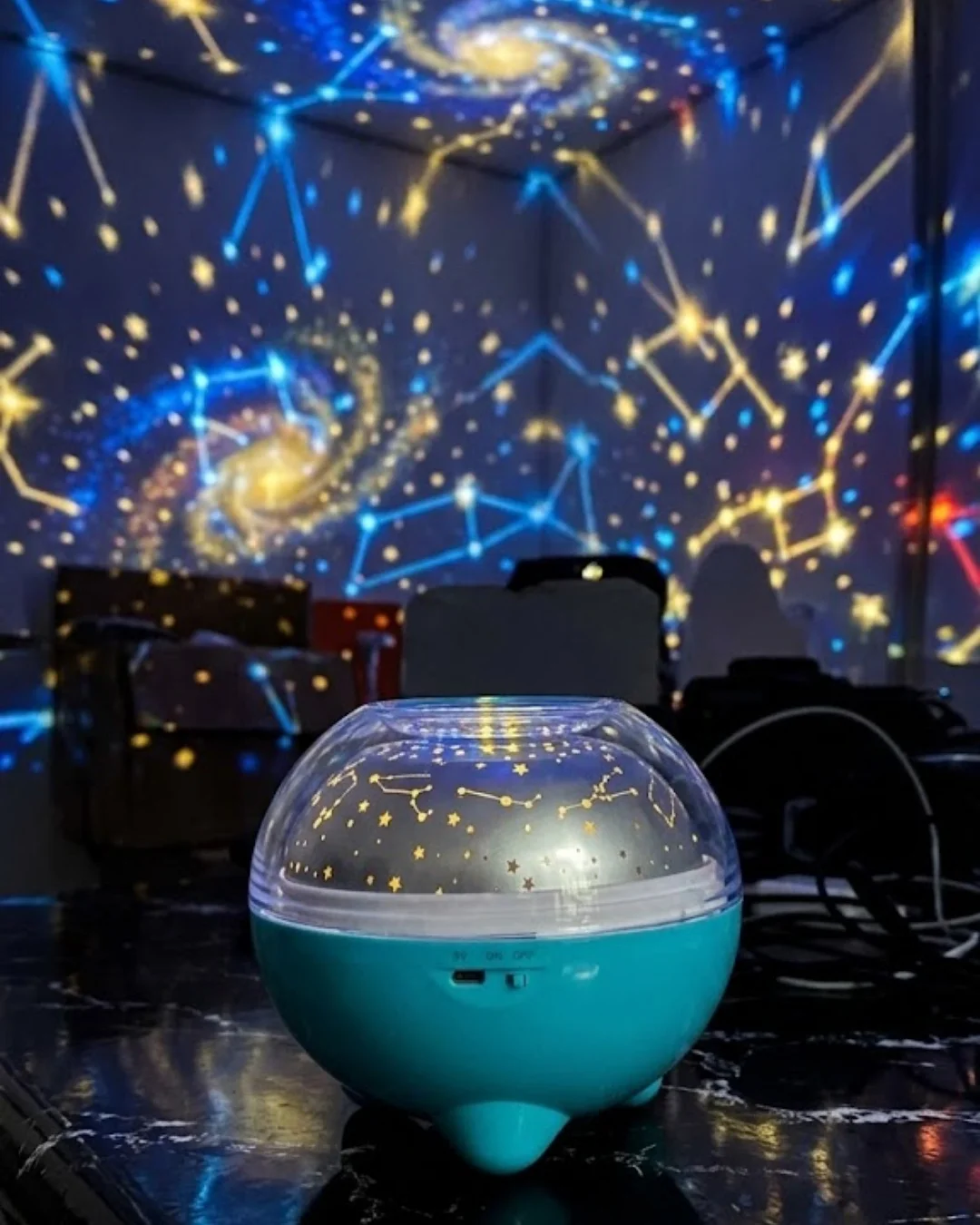 Çok Renkli LED Yıldız Projektör Gece Lambası Bluetooth Müzik Çalar ve Kumandalı Kontrol Fiyatı, Yorumları ve Özellikleri