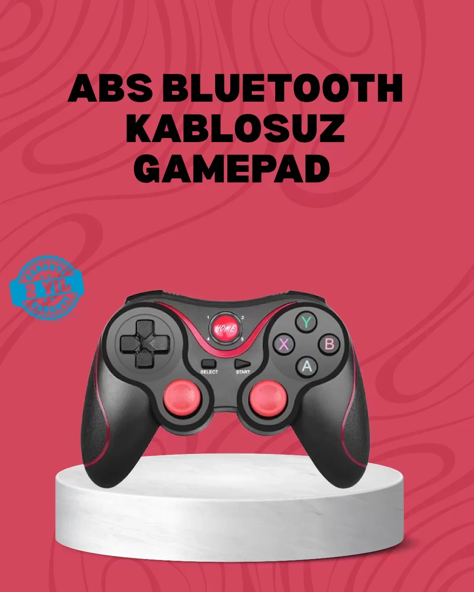 Çok Yönlü Kablosuz Oyun Kumandası - Ergonomik Tasarım ve Dayanıklı ABS Gövde