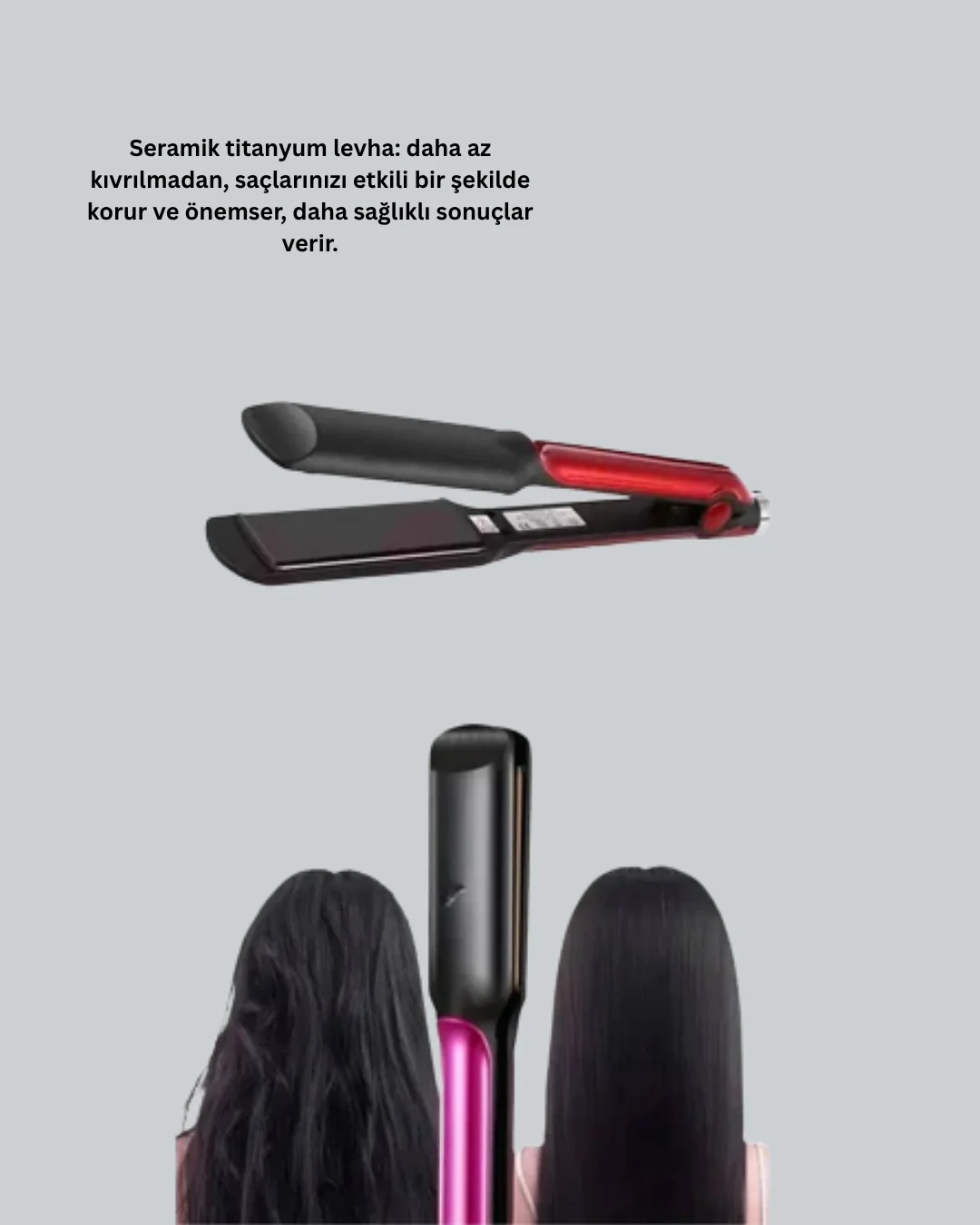 Çok Yönlü Kullanım Sunan Saç Düzleştirici – Düzleştirici ve Hacim