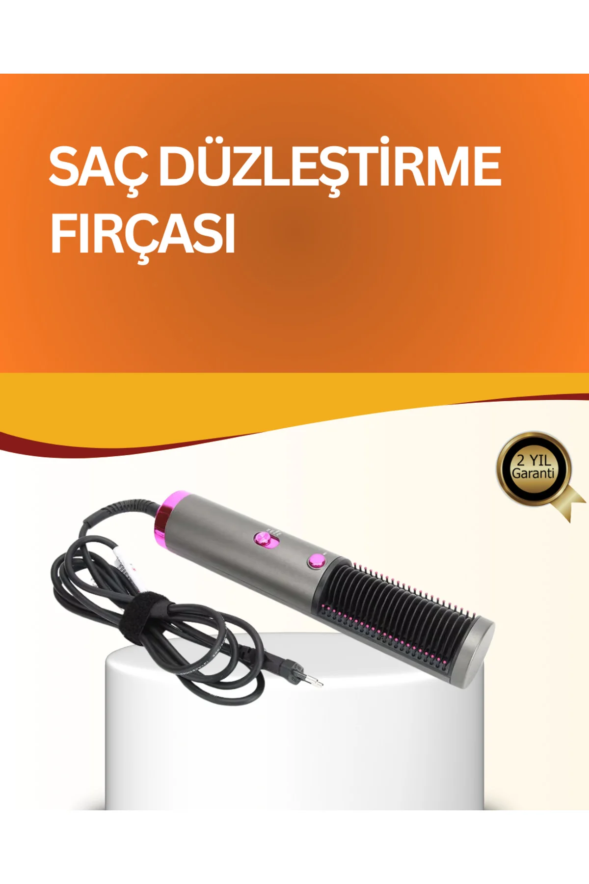 Çok Yönlü Kullanıma Uygun Saç Kurutma Ve Düzleştirme Fırçası