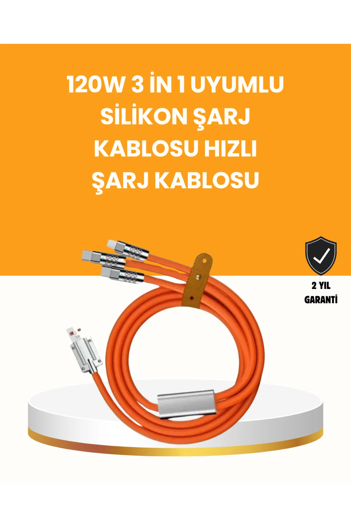 Çoklu Cihaz Dostu 120 W Hızlı Şarj Kablosu – Tek Kablo ile Her Cihaz Elinizin Altında