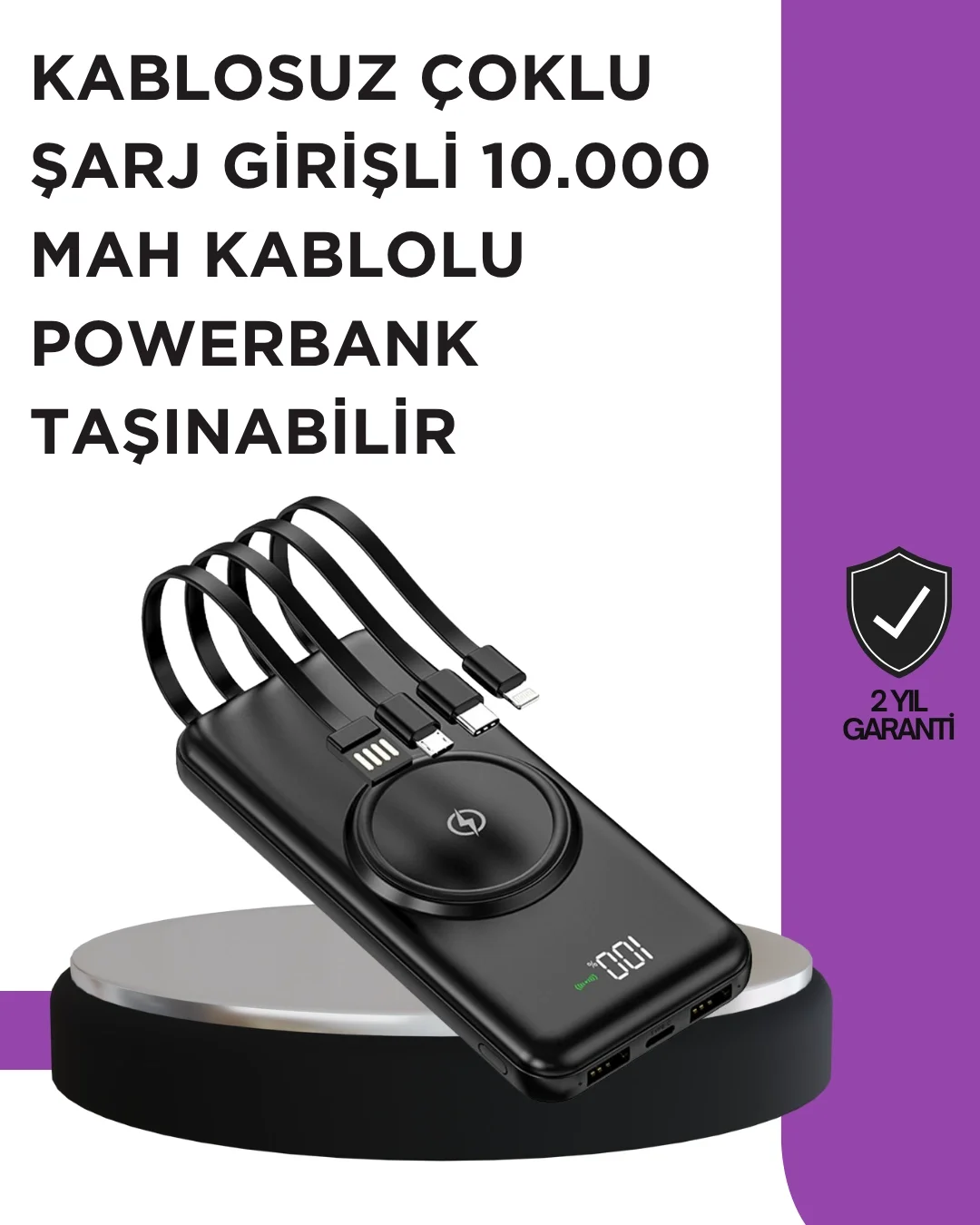 Çoklu Cihaz Uyumu ile Kablolu ve Kablosuz Şarj – Pratik Powerbank Fiyatı, Yorumları ve Özellikleri