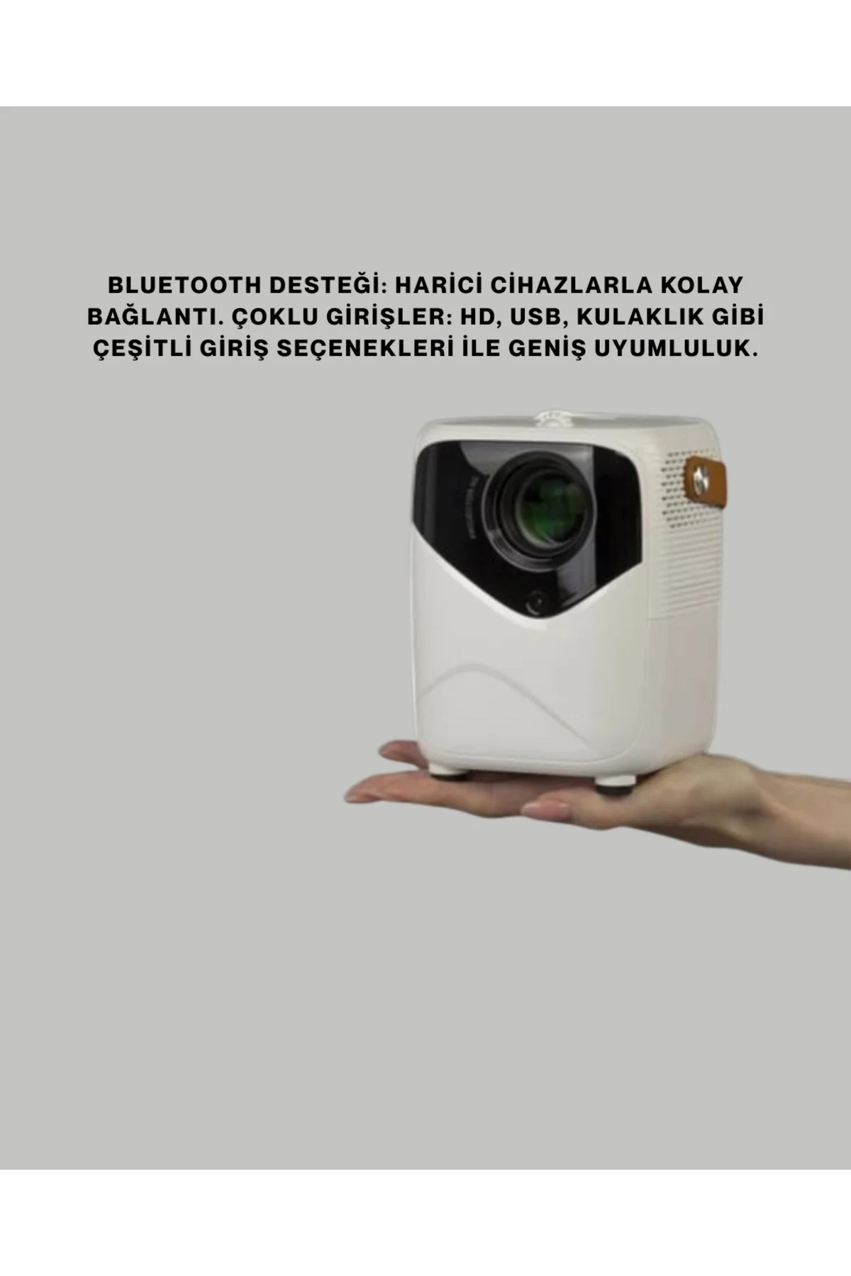Çoklu Giriş Destekli Projektör – HDMI, USB ve Kulaklık Bağlantı Seçenekleriyle Geniş Uyumluluk