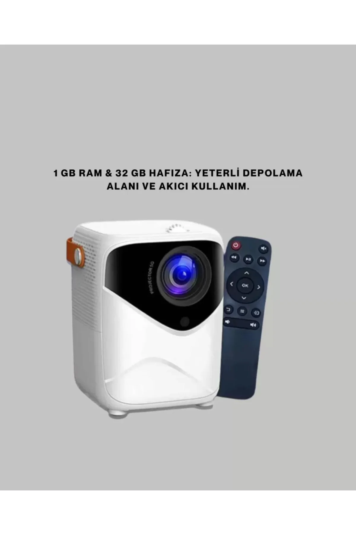Çoklu Giriş Destekli Projektör – HDMI, USB ve Kulaklık Bağlantı S