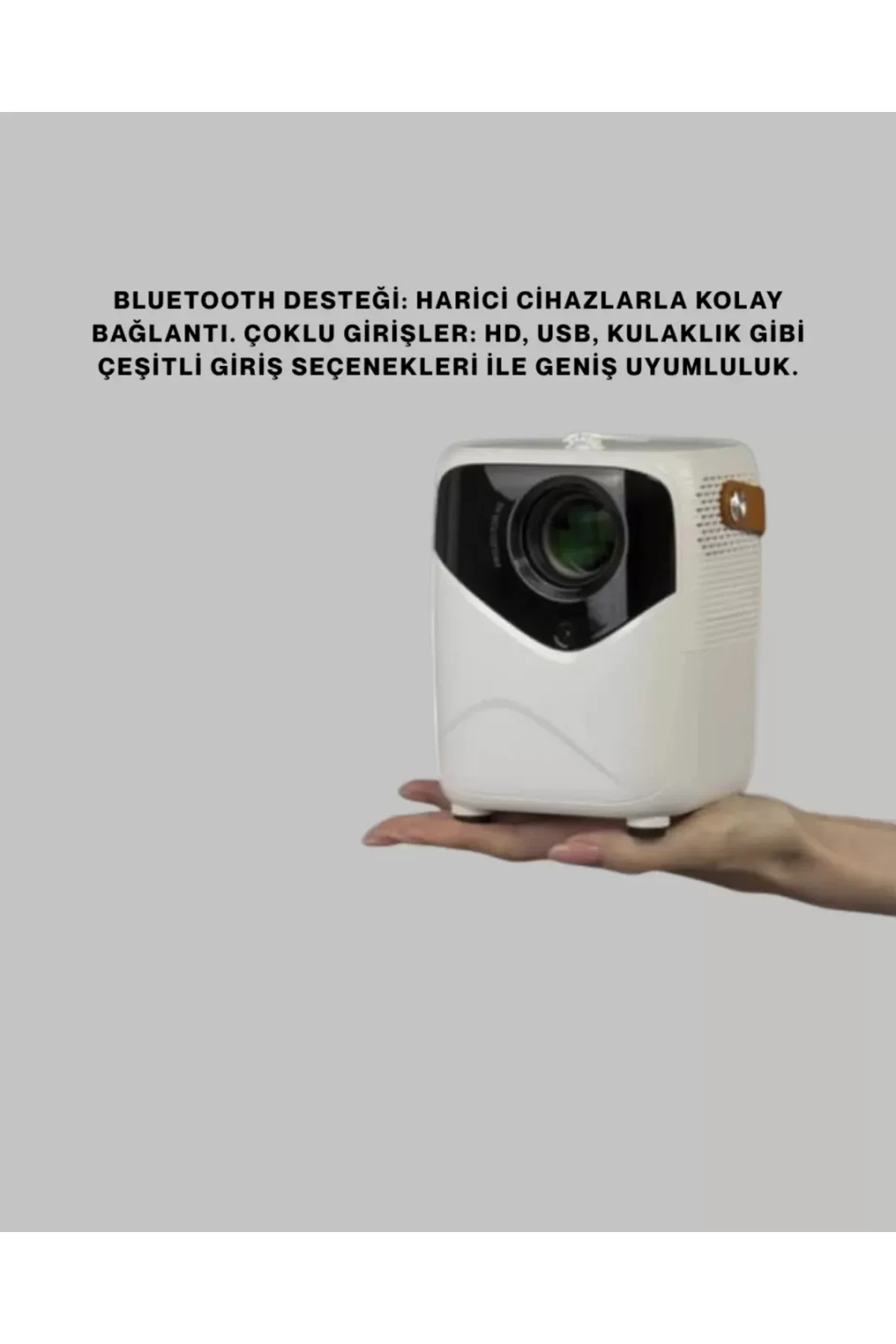 Çoklu Giriş Destekli Projektör – HDMI, USB ve Kulaklık Bağlantı S
