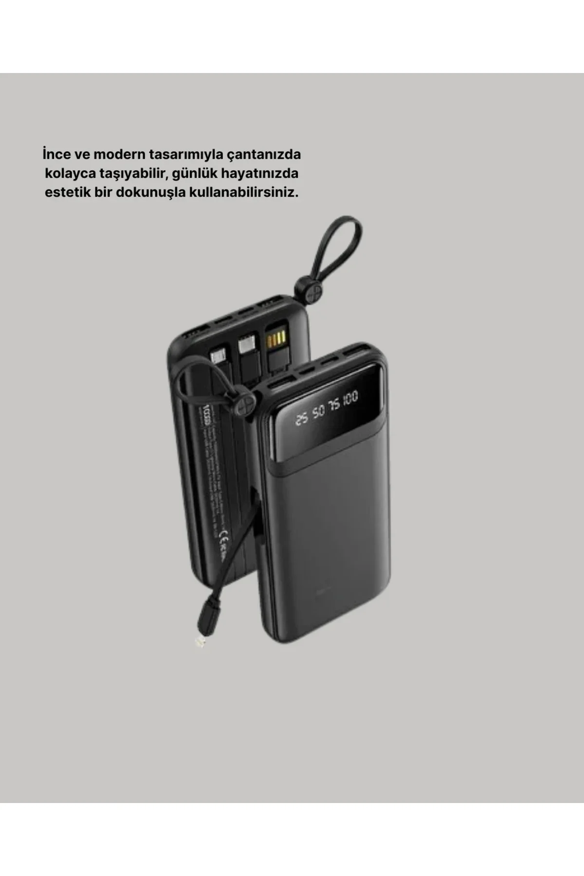 Çoklu Güvenlik Korumalı 20.000 mAh Powerbank Fener Özellikli Çoklu Güvenlik Korumalı 20.000 mAh Powerbank Fener Özellikli