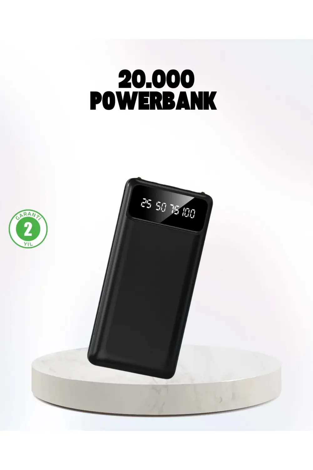 Çoklu Güvenlik Korumalı 20.000 mAh Powerbank Fener Özellikli