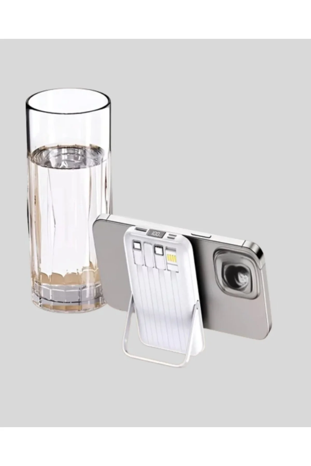 Çoklu Kablo Çıkışlı Taşınabilir Powerbank Kompakt Tasarım