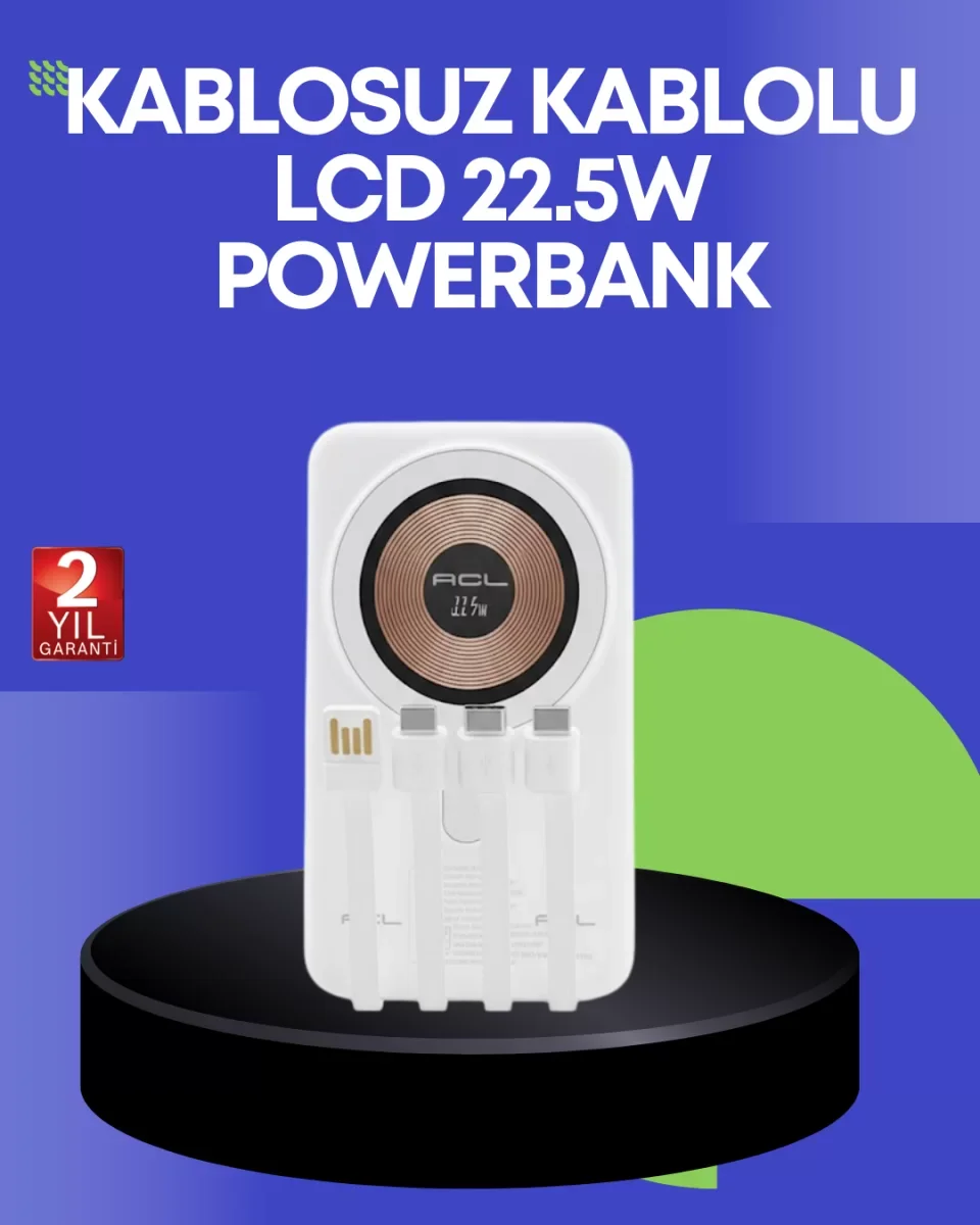 Çoklu Kablo Çıkışlı Taşınabilir Powerbank Kompakt Tasarım - Lisinya Çoklu Kablo Çıkışlı Taşınabilir Powerbank Kompakt Tasarım - Lisinya