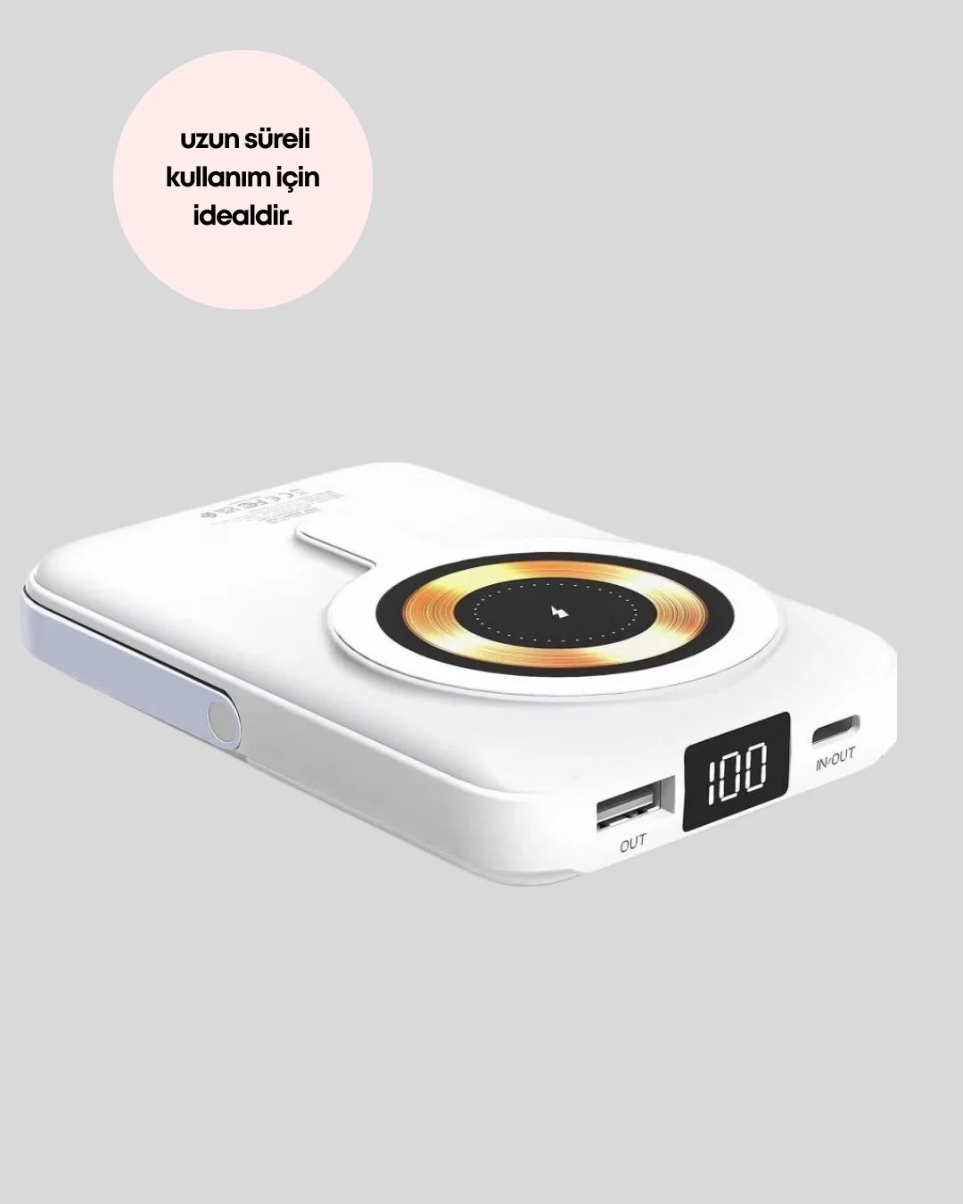 Çoklu Kablo Çıkışlı Taşınabilir Powerbank Kompakt Tasarım