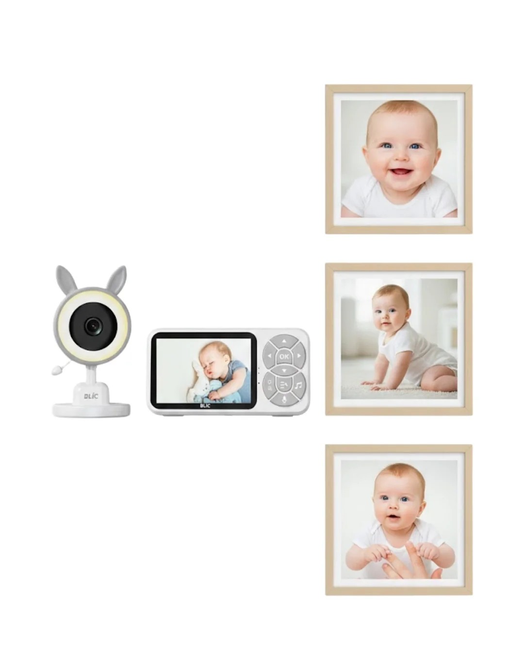 Çoklu Kamera Destekli Bebek İzleme Sistemi RGB Gece Lambalı Yeni 