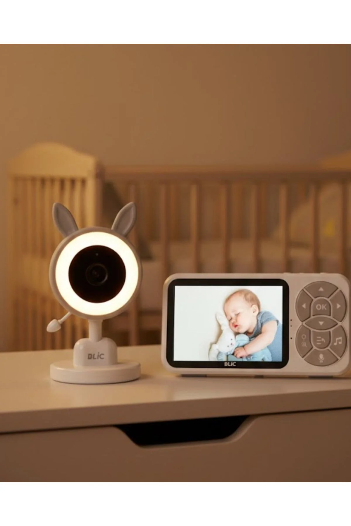 Çoklu Kamera Destekli Bebek İzleme Sistemi RGB Gece Lambalı
