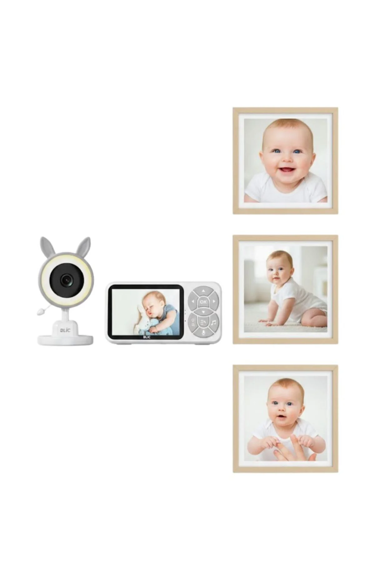 Çoklu Kamera Destekli Bebek İzleme Sistemi RGB Gece Lambalı