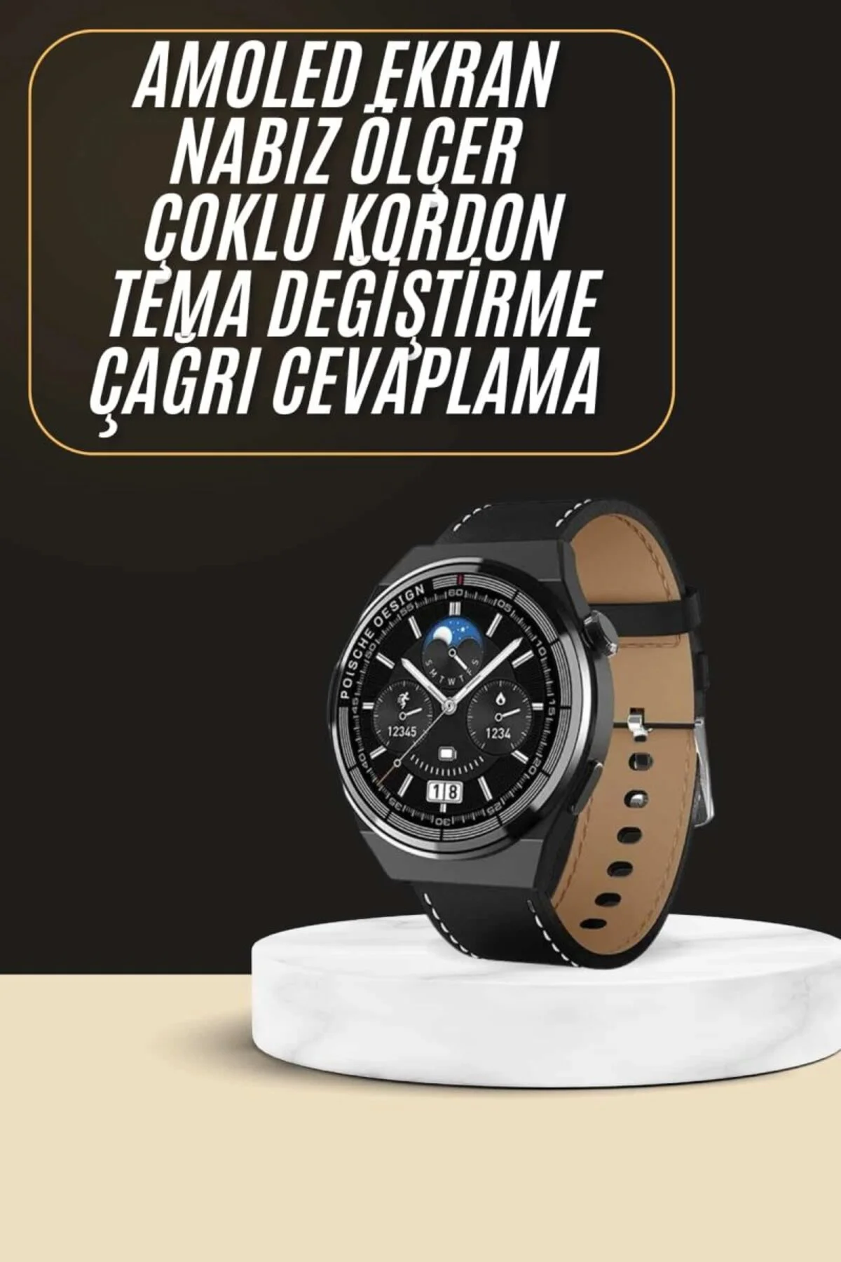 Çoklu Kordon Hediyeli Akıllı Saat Çağrı Cevaplama Müzik Dinleme D