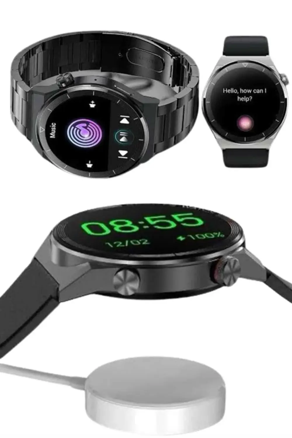 Çoklu Kordon Hediyeli Akıllı Saat Çağrı Cevaplama Müzik Dinleme D