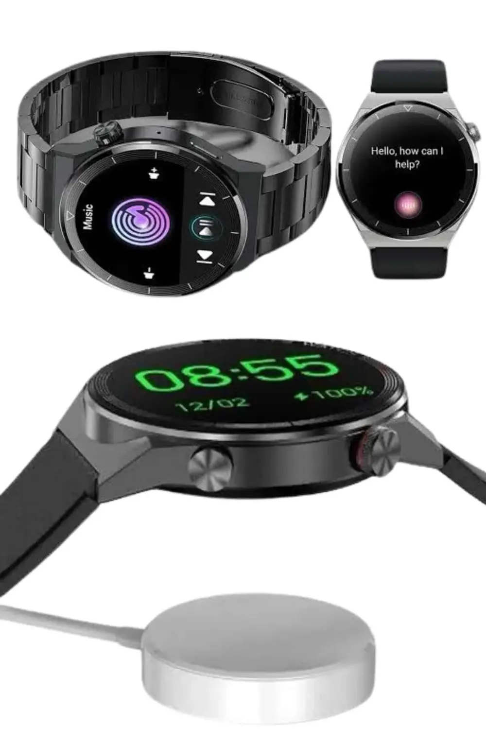 Çoklu Kordon Hediyeli Akıllı Saat Çağrı Cevaplama Müzik Dinleme D