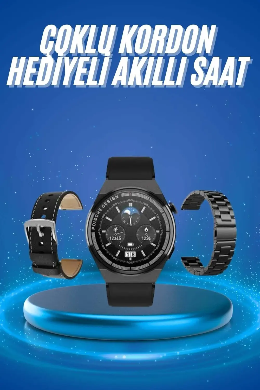 Çoklu Kordon Hediyeli Akıllı Saat Çağrı Cevaplama Müzik Dinleme D