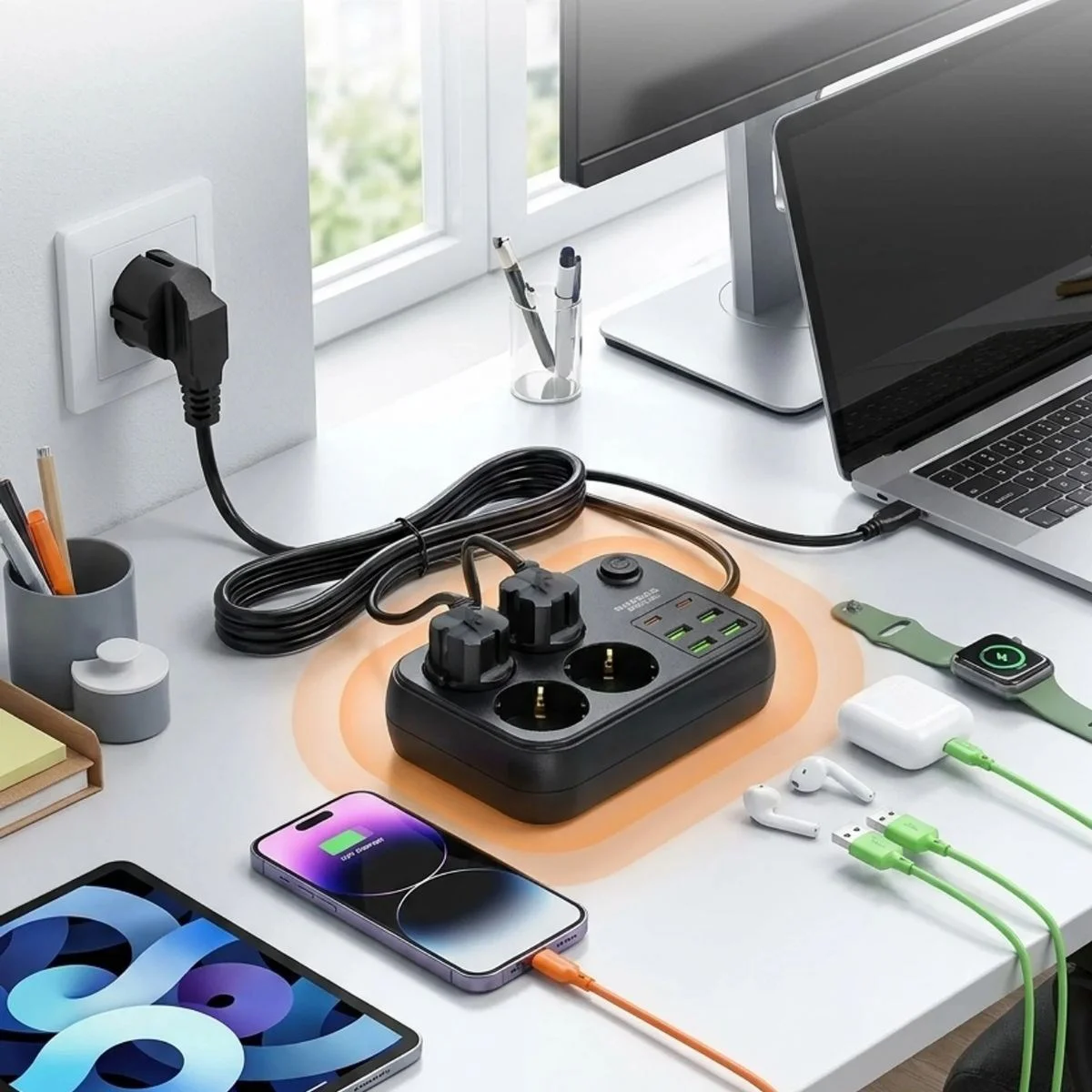 Çoklu Priz Uzatma Kablosu 4 Soket + 4 USB + 2 Type-C – Termal Akım Korumalı, Isıya Dayanıklı, Çocuk Korumalı Güvenli Priz 100-250V Çoklu Priz Uzatma Kablosu 4 Soket + 4 USB + 2 Type-C – Termal Akım Korumalı, Isıya Dayanıklı, Çocuk Korumalı Güvenli Priz 100-250V Fiyatı, Yorumları ve Özellikleri