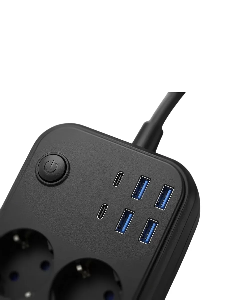 Çoklu Priz ve USB Şarj Ünitesi: 4 Soket, 2 Type-C ve Güvenli Enerji Yönetimi