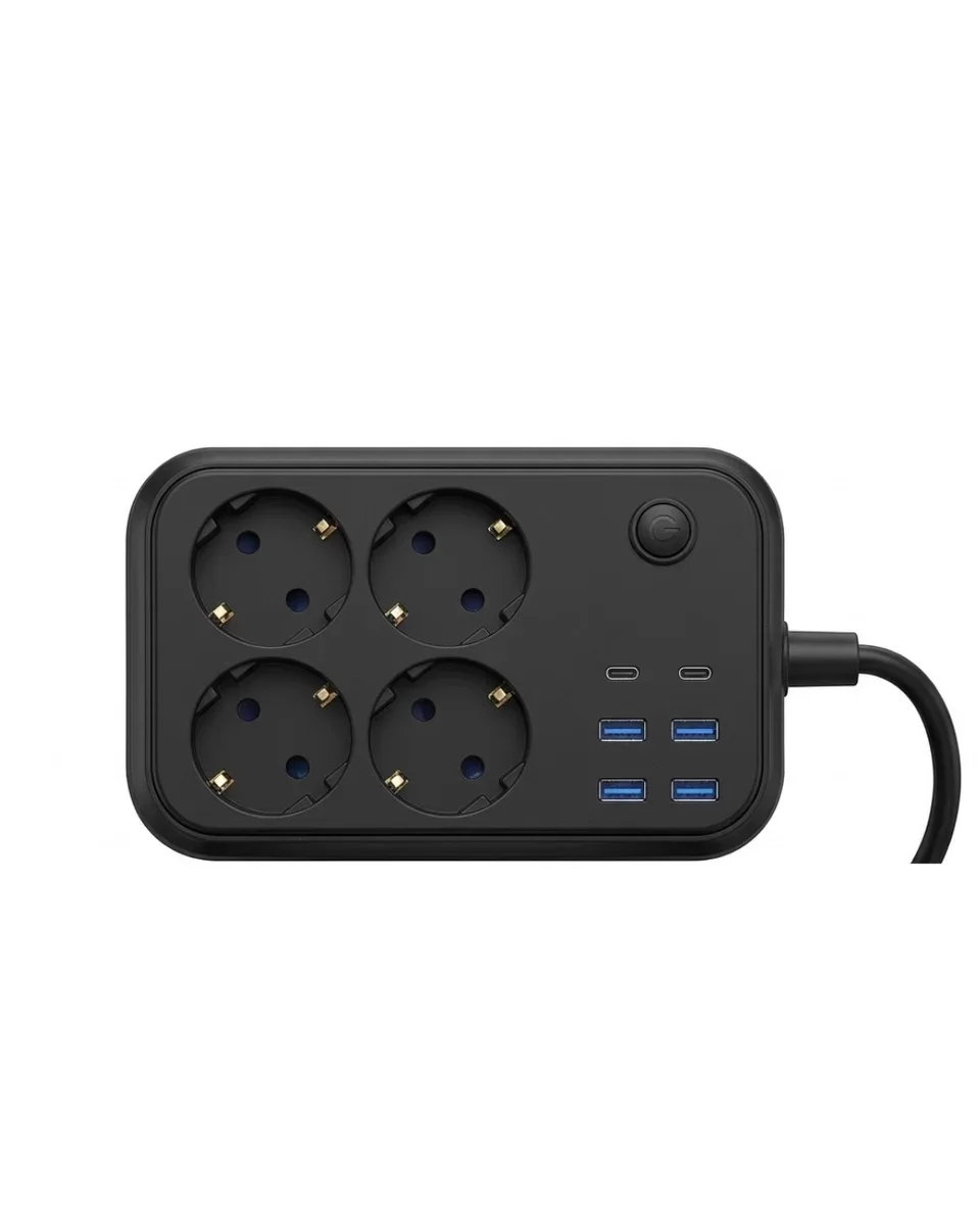 Çoklu Priz ve USB Şarj Ünitesi: 4 Soket, 2 Type-C ve Güvenli Enerji Yönetimi
