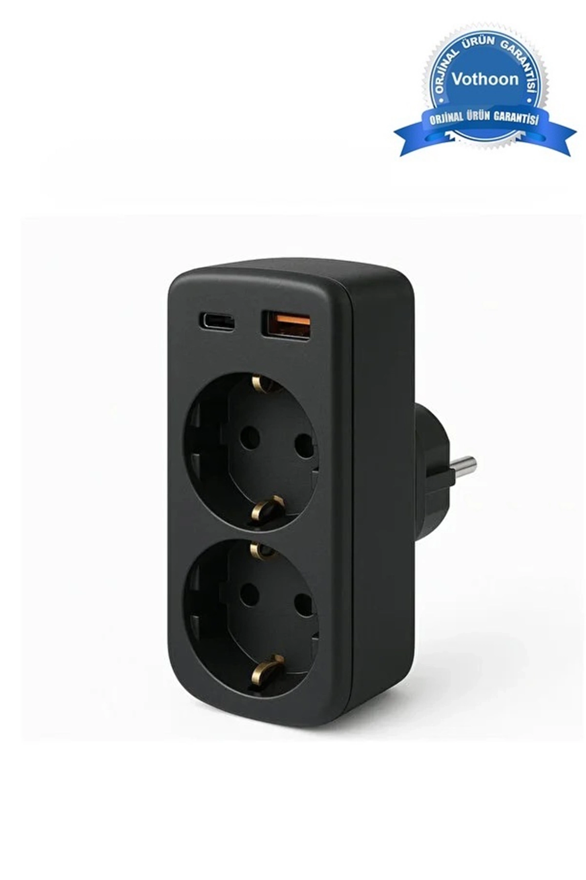 Just Cheap Store Çoklu Priz Yüksek Gerilim Korumali 2’Li Priz 1Xusb 1Xtype-C Çikiş