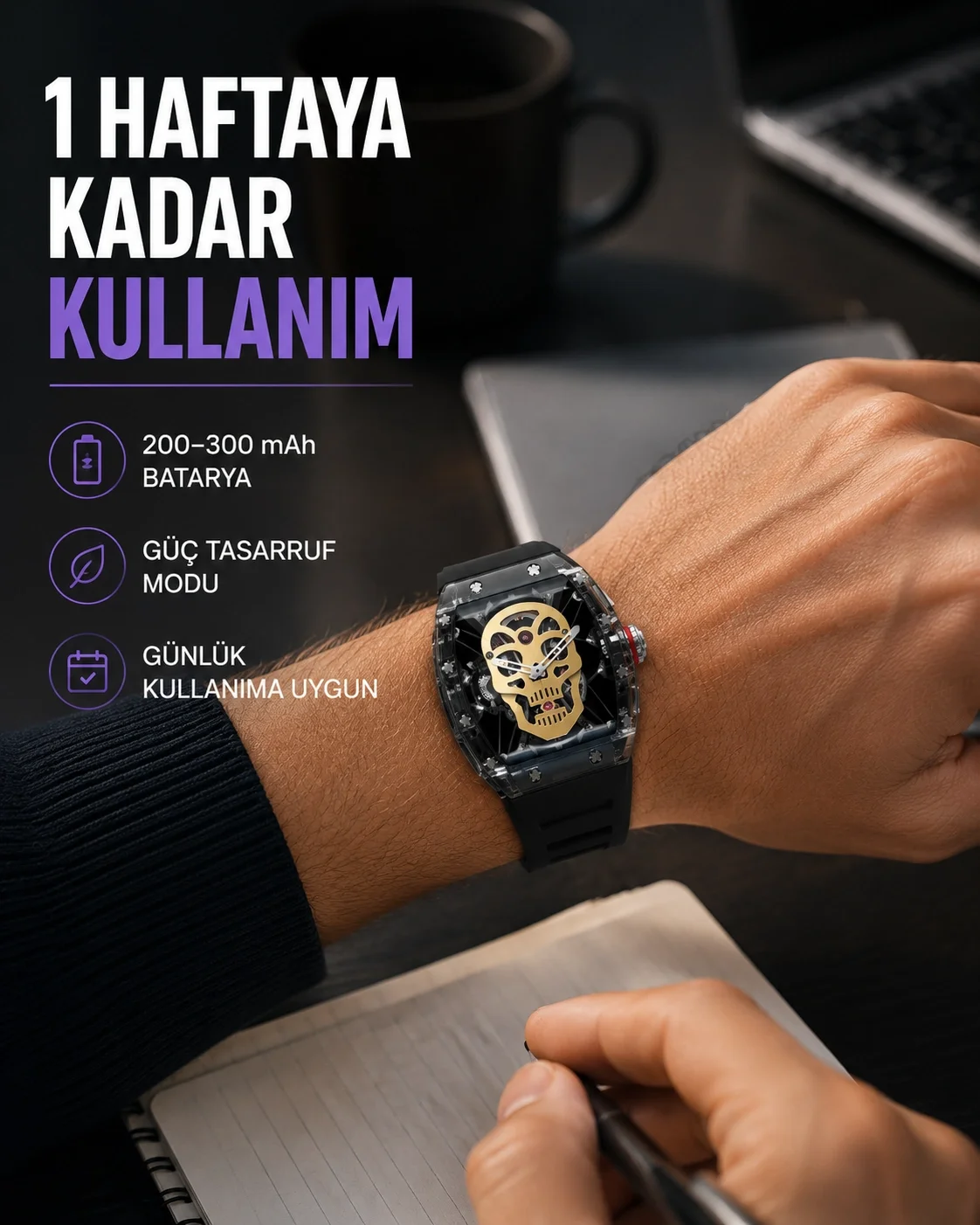Çoklu Spor Modlu Akıllı Saat Bildirim Destekli Çoklu Spor Modlu Akıllı Saat Bildirim Destekli
