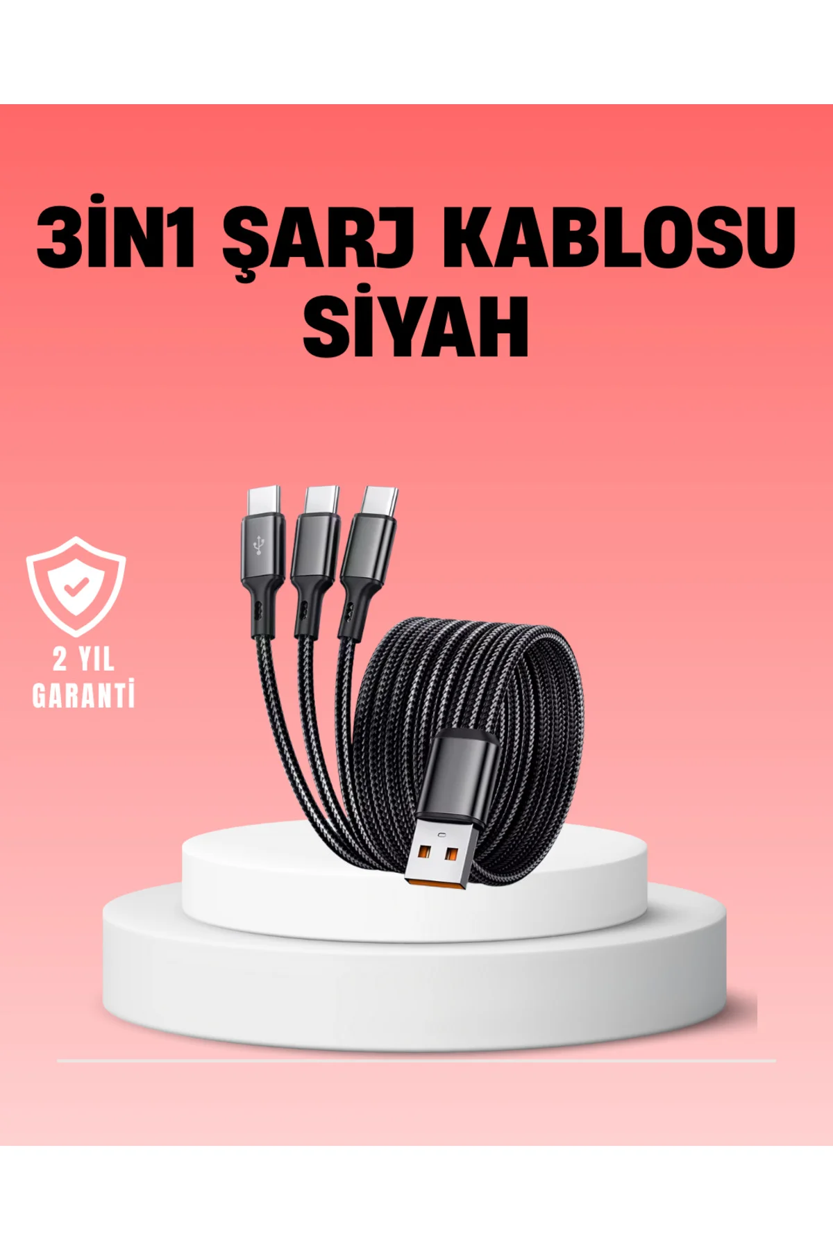 Çoklu Usb Şarj Kablosu – 12M Hızlı Şarj 3A Güçlü Akım