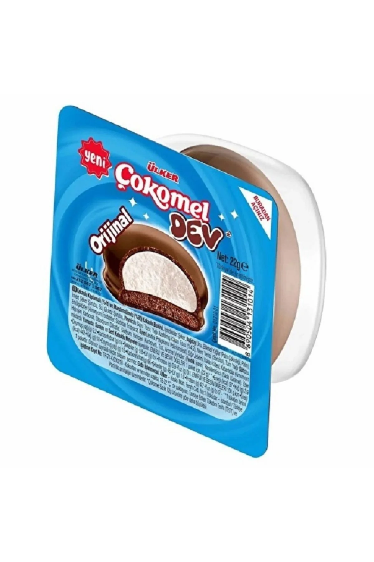 Çokomel Dev Kakaolu ve Marshmallowlu Biskivi 22 gr x 36 Adet