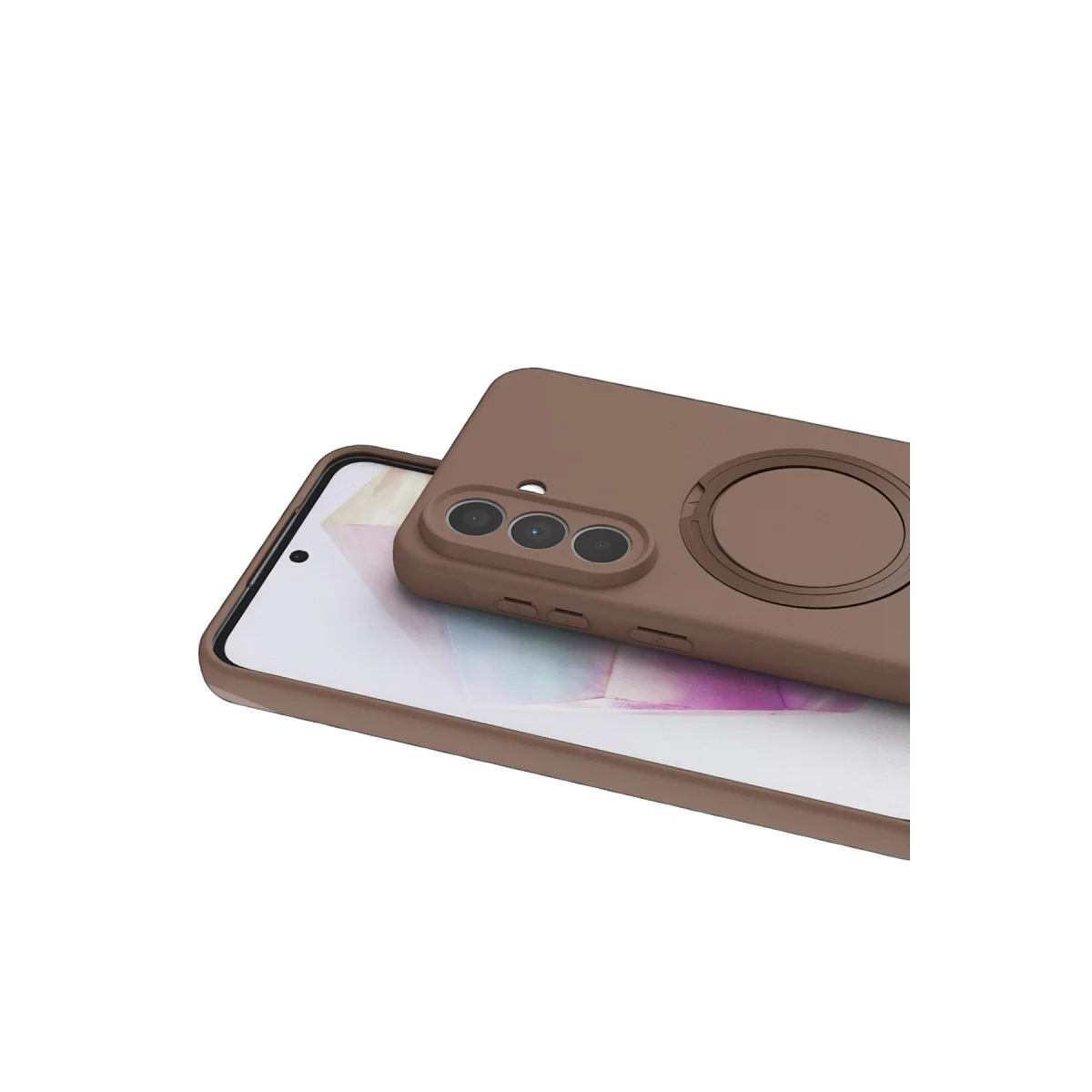Çöl Titanyum Magsafe Standlı Kılıf - Galaxy A57 5G İçin Üstün Koruma ve Şık Tasarım