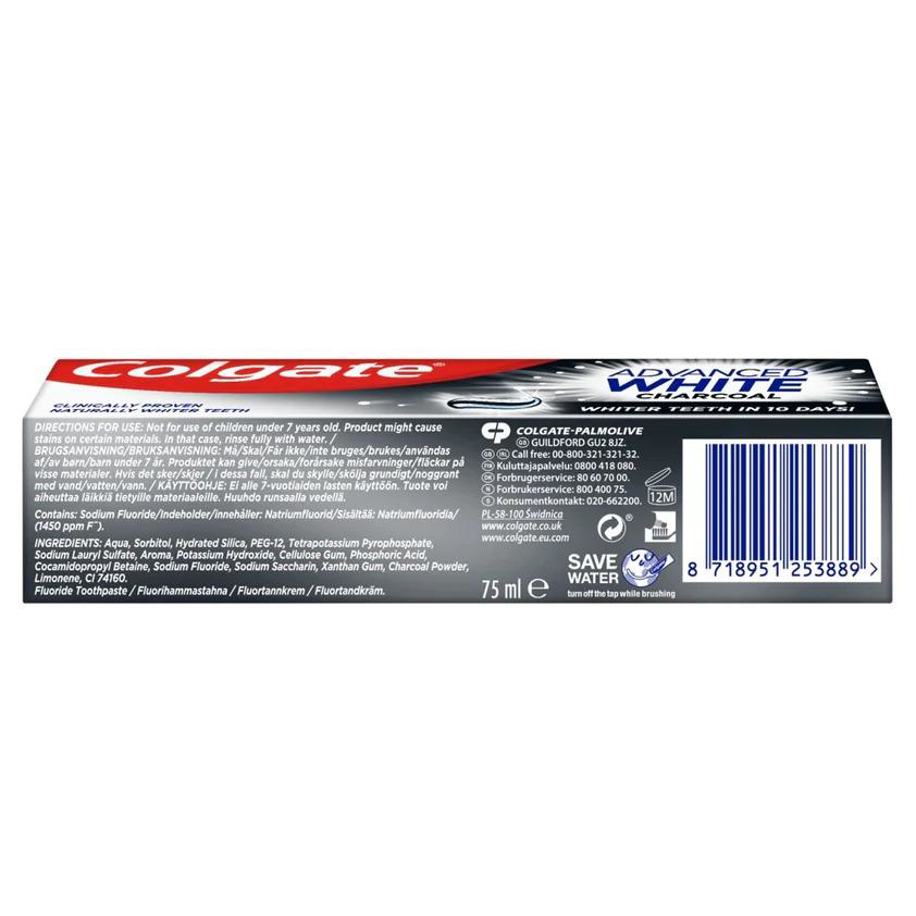 Colgate Advanced White Charcoal Diş Macunu 75ml Colgate Advanced White Charcoal Diş Macunu 75ml
