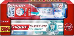 Colgate Pro Çözüm Anında Rahatlama 75 ml Slim Soft Diş Fırça Seti Colgate Pro Çözüm Anında Rahatlama 75 ml Slim Soft Diş Fırça Seti