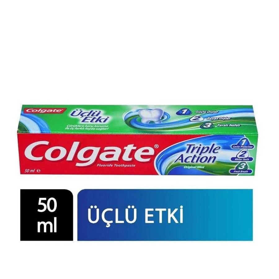 Colgate Üçlü Etkili Diş Macunu 50ML Colgate Üçlü Etkili Diş Macunu 50ML