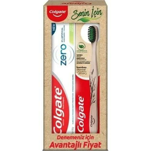 Colgate Zero Diş Macunu 98ml + Bamboo Tekli Fırça Colgate Zero Diş Macunu 98ml + Bamboo Tekli Fırça
