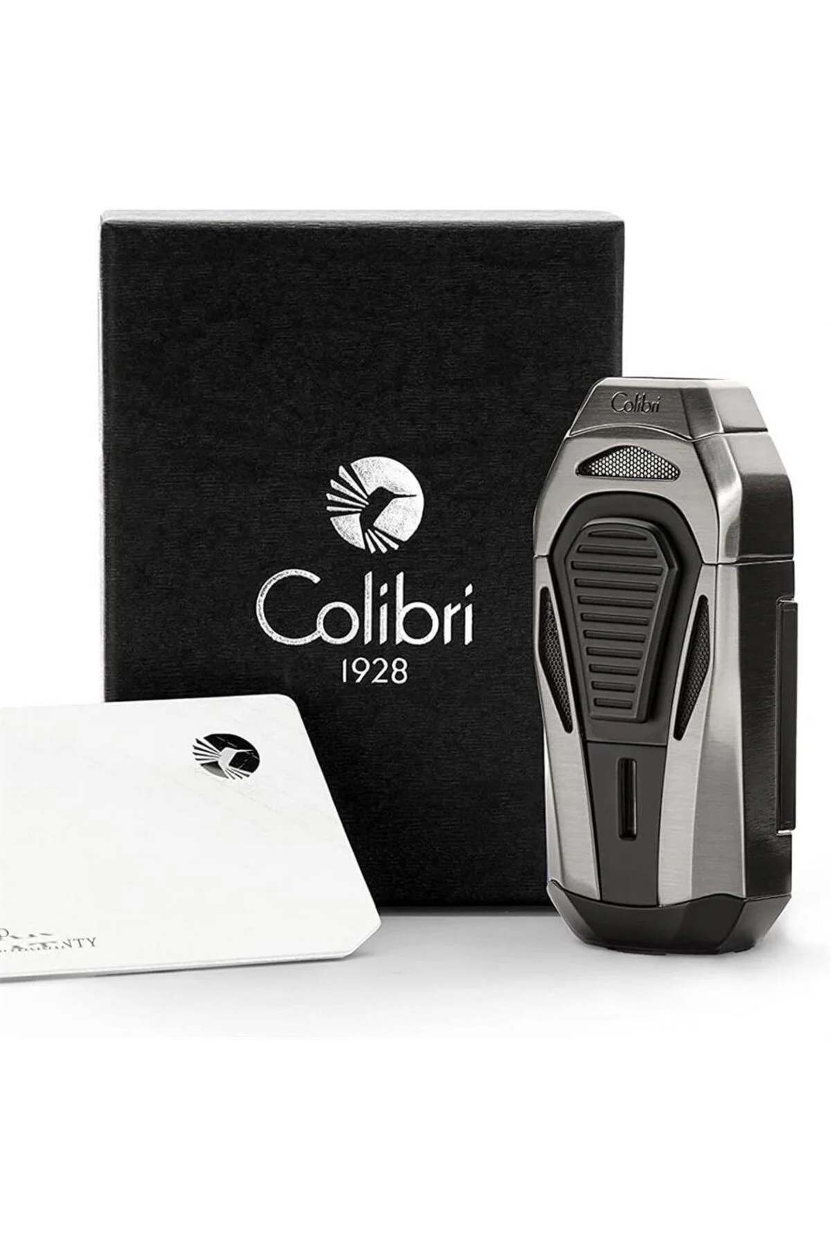 Colibri Boss 3 Jet Alevli Kesicili Siyah Puro Çakmağı - Lüks Metal Tasarım - LI950T1