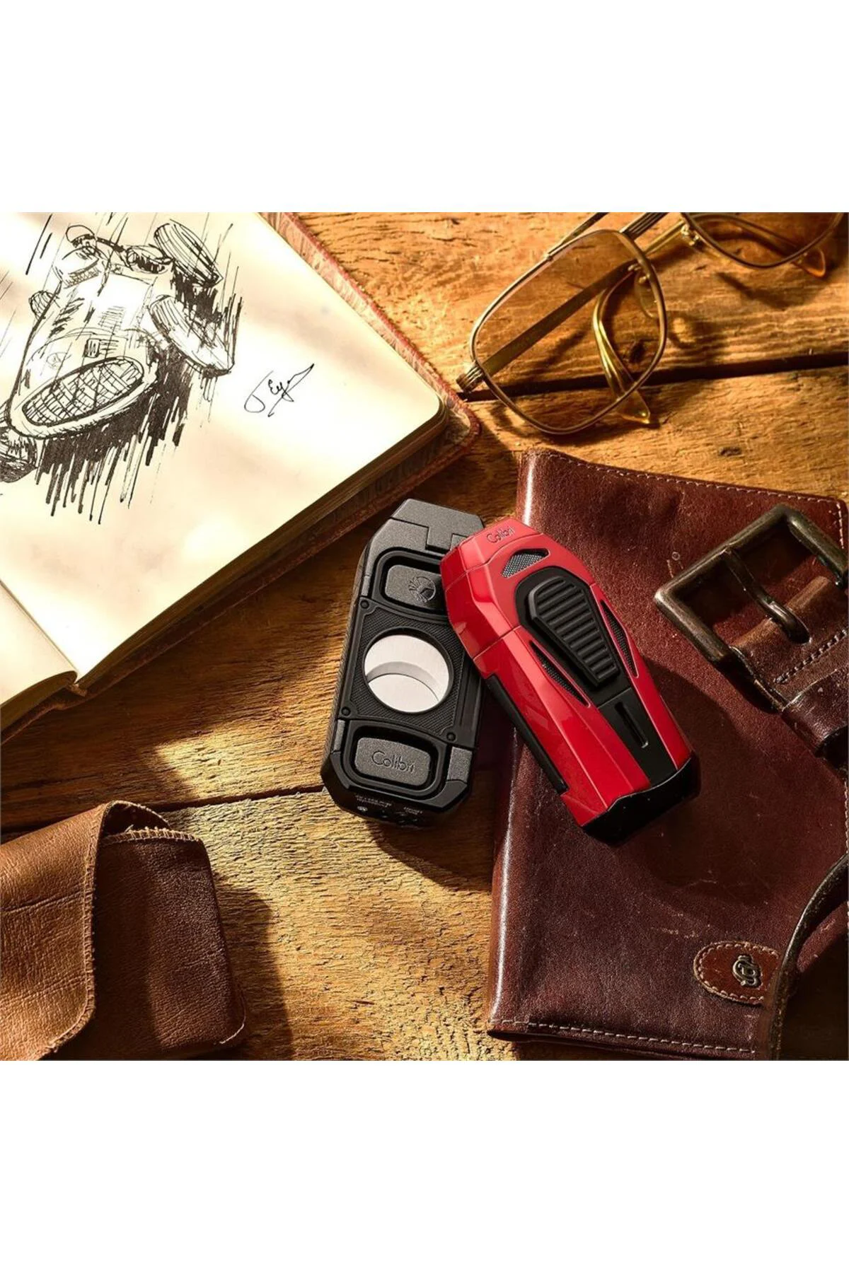 Colibri Boss 3 Jet Alevli Kesicili Siyah Puro Çakmağı - Lüks Metal Tasarım - LI950T1