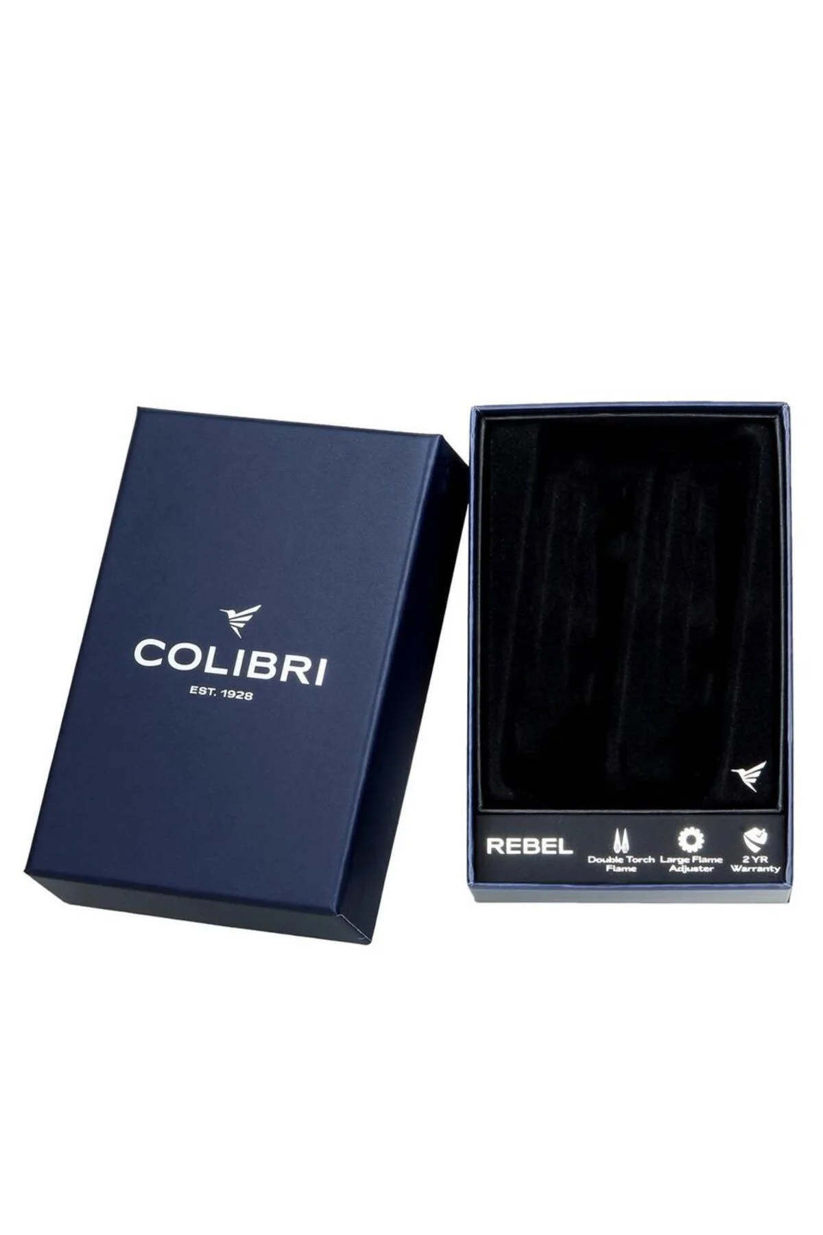 Colibri Rebel Çift Jet Puro Çakmağı Gri