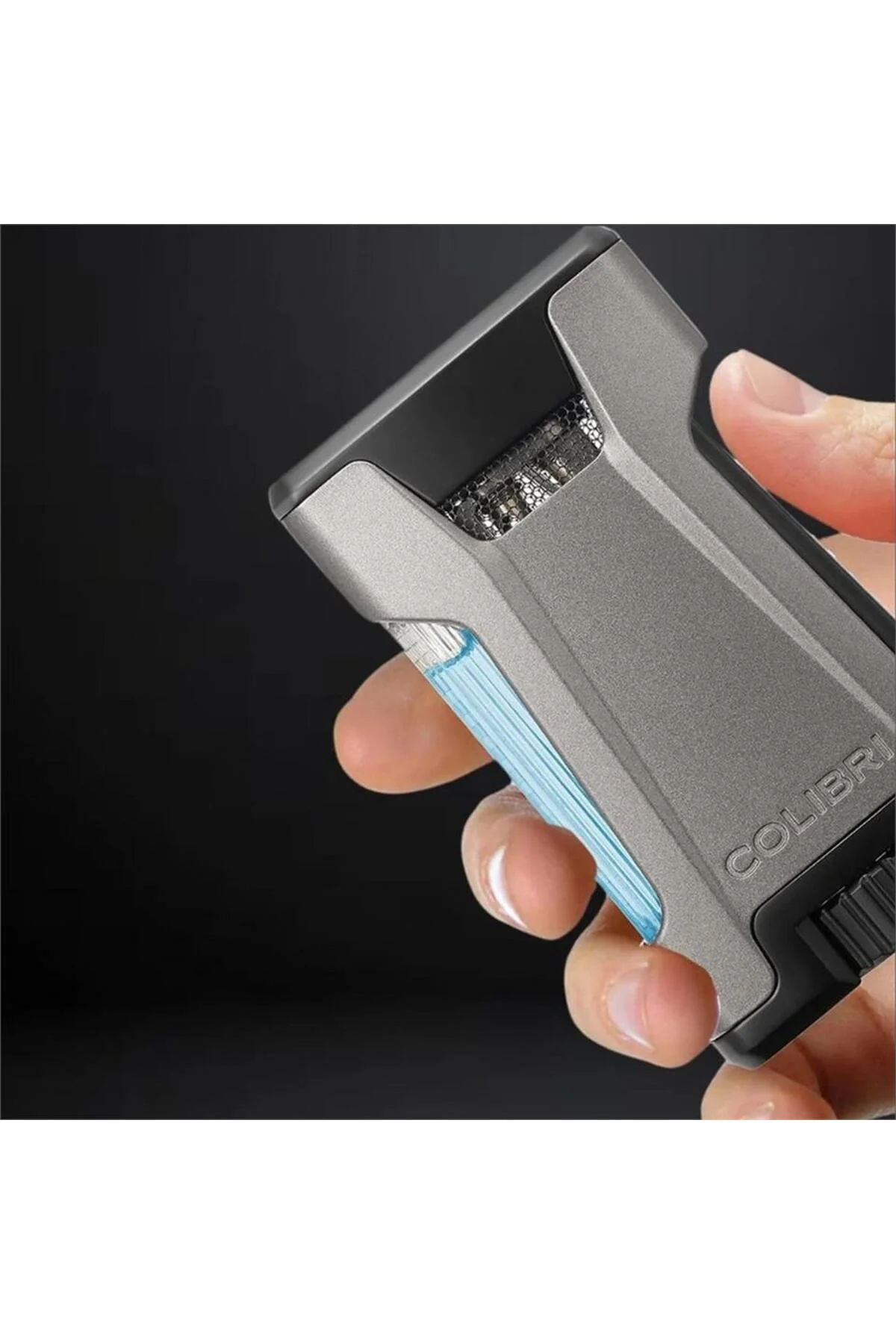 Colibri Rebel Çift Jet Puro Çakmağı Siyah