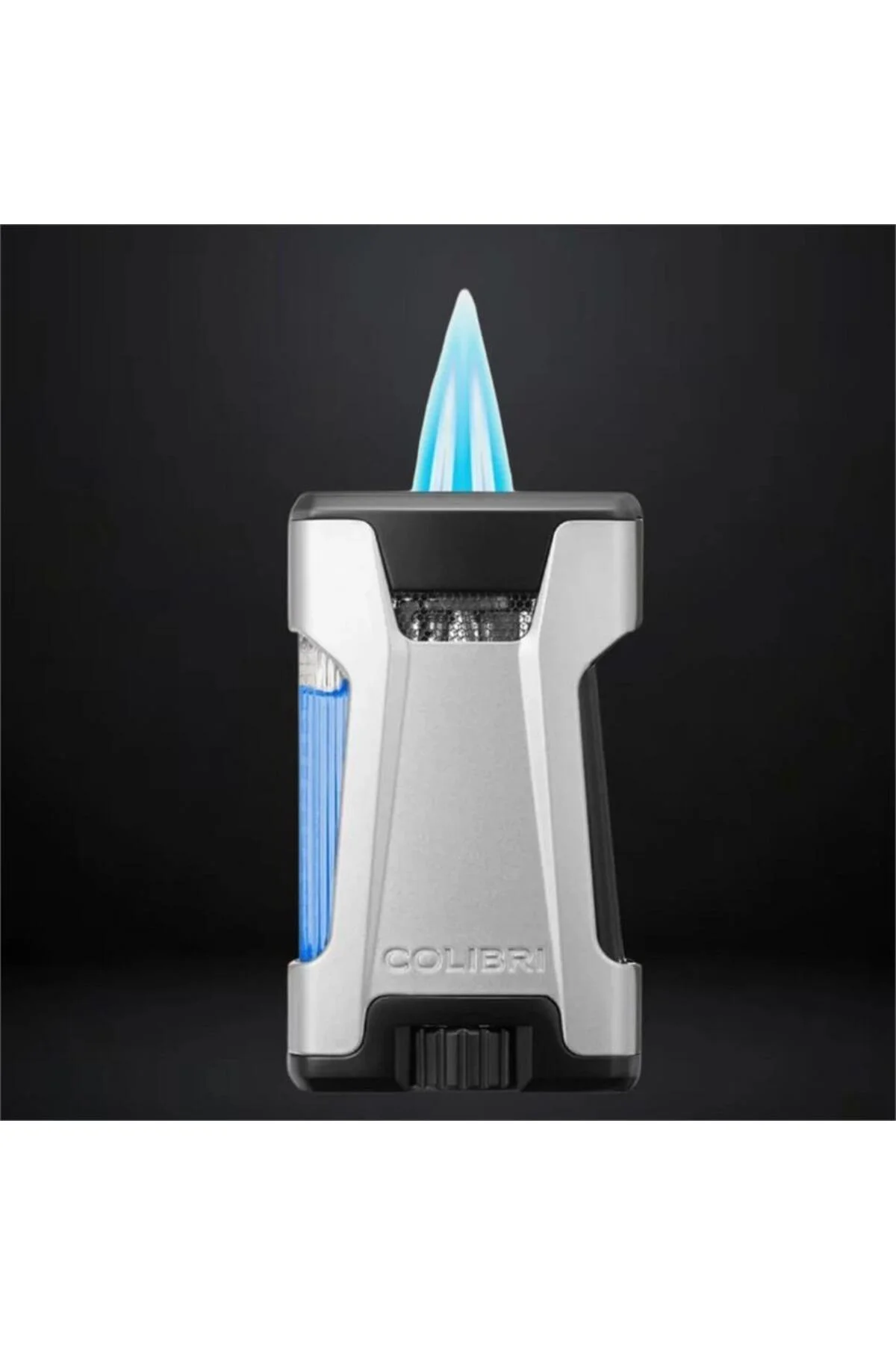 Colibri Rebel Çift Jet Puro Çakmağı Gri