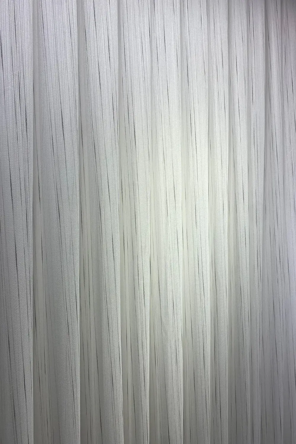 Colin Siyah Çizgili Ekru Tül Perde (1/3 Sık Pile)