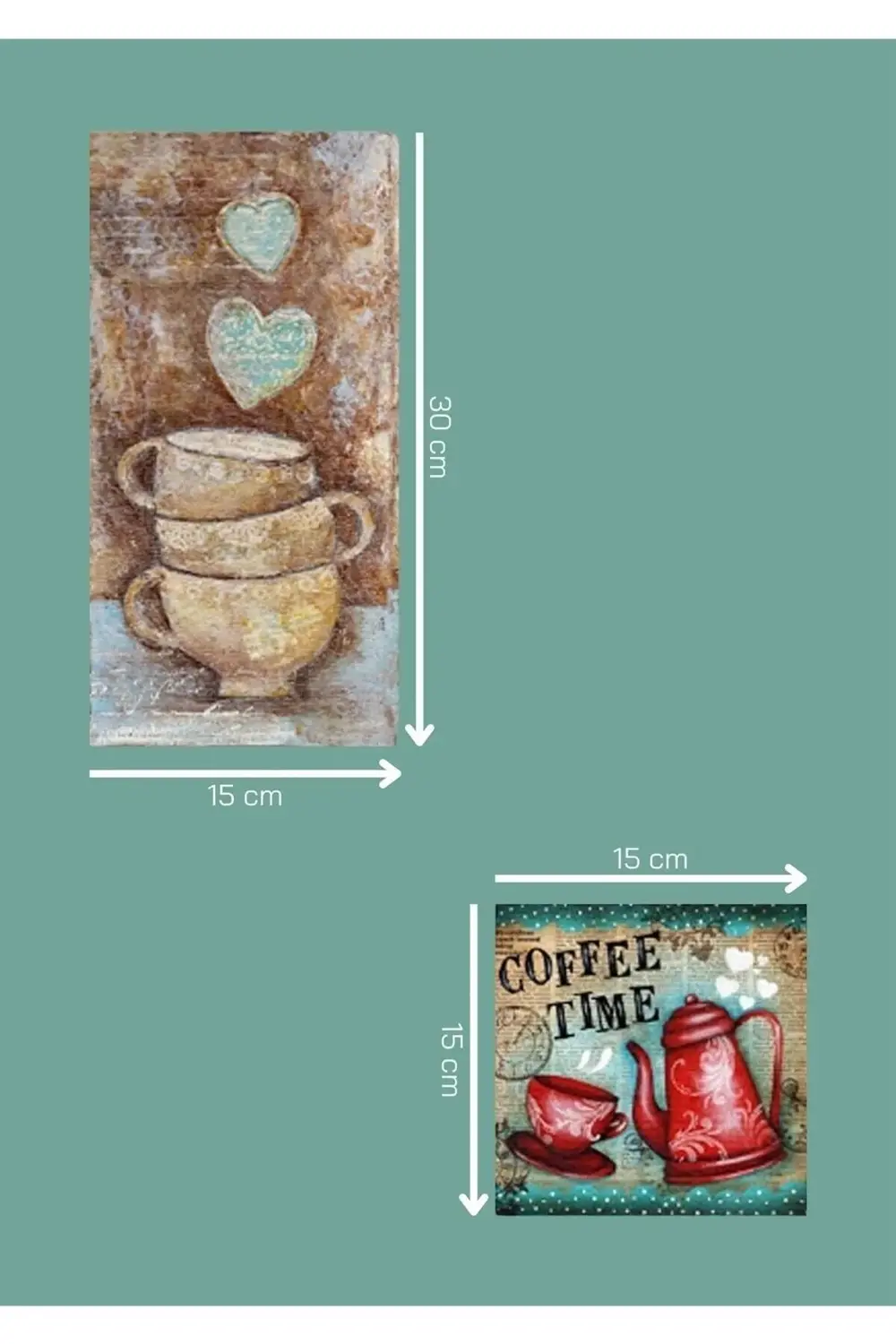 Collage Style 5 Parçalı MDF Tablo ATF107