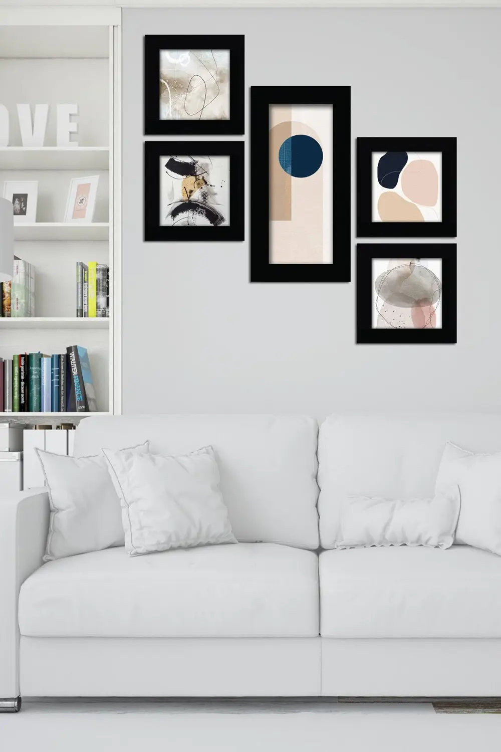 Collage Style 5 Parçalı Mdf Tablo Atf222